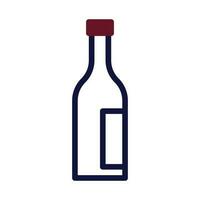 verre du vin icône bichromie bordeaux marine Couleur Pâques symbole illustration. vecteur