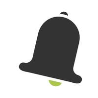 cloche icône solide vert gris Couleur Pâques symbole illustration. vecteur