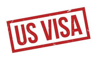 rouge nous visa caoutchouc timbre joint vecteur