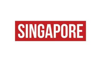 Singapour caoutchouc timbre joint vecteur