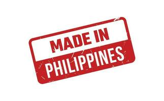 fabriqué dans philippines caoutchouc timbre vecteur