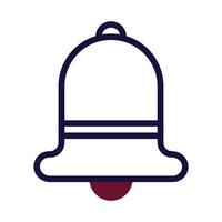 cloche icône bichromie bordeaux marine Couleur Pâques symbole illustration. vecteur