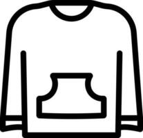 vecteur illustration de chandail ou veste dans plat style.