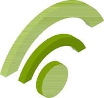 vert Wifi symbole ou icône. vecteur