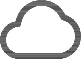 illustration de nuage icône dans ligne art. vecteur