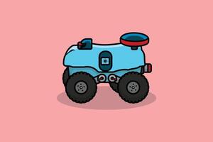 intelligent agriculture industrie robot vecteur illustration. ferme transport objets icône concept. des robots dans agriculture, agriculture robot, robot serre.