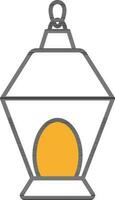 lanterne ou lampe icône dans plat style. vecteur