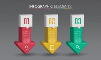 infographie de bannière de modèle de zone de texte moderne vecteur