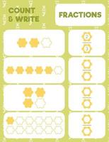 page d & # 39; impression de pratique mathématique vecteur