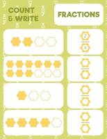 page d & # 39; impression de pratique mathématique vecteur