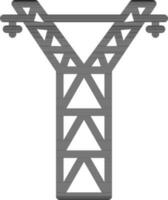 Puissance transmission icône ou symbole. vecteur