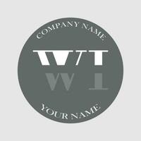 initiale Wi logo lettre monogramme luxe main tiré vecteur