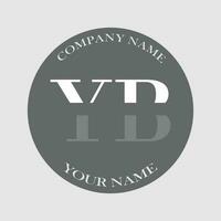 initiale yb logo lettre monogramme luxe main tiré vecteur