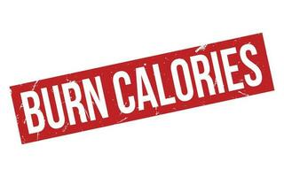 brûler calories caoutchouc timbre joint vecteur