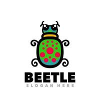 scarabée insecte logo vecteur