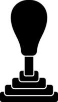 illustration de équipement bâton icône dans noir et blanc couleur. vecteur