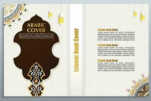 coran, islamique arabe livre couverture conception vecteur