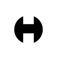 h logo lettre conception symbole vecteur