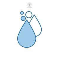 l'eau gouttelette icône symbole modèle pour graphique et la toile conception collection logo vecteur illustration