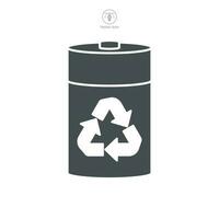 batterie recyclage icône. batterie image et recyclage symbole modèle pour graphique et la toile conception collection logo vecteur illustration