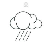 pluie nuage icône symbole modèle pour graphique et la toile conception collection logo vecteur illustration