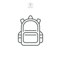 sac à dos. école sac icône symbole modèle pour graphique et la toile conception collection logo vecteur illustration