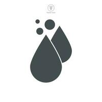 l'eau gouttelette icône symbole modèle pour graphique et la toile conception collection logo vecteur illustration