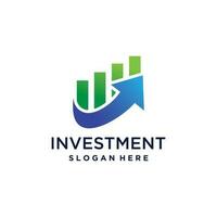 investissement logo vecteur avec moderne Créatif idée