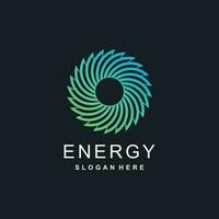 énergie logo vecteur idée avec moderne abstrait style
