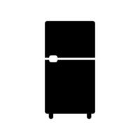 frigo remplir icône symbole vecteur. noir glyphe frigo icône vecteur