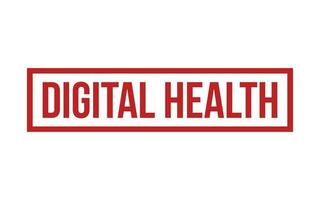 rouge numérique santé caoutchouc timbre joint vecteur