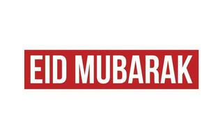 rouge eid mubarak caoutchouc timbre joint vecteur