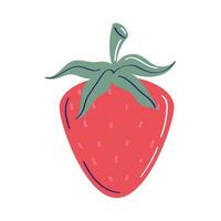 Frais fraise fruit en bonne santé icône vecteur