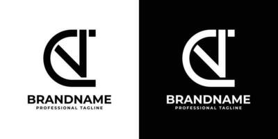 lettre CV monogramme logo, adapté pour tout affaires avec CV ou vc initiales. vecteur