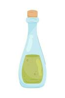olive pétrole verre bouteille produit vecteur