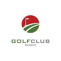 le golf club icône logo conception modèle vecteur