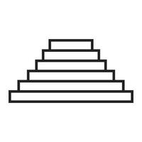 escaliers icône vecteur