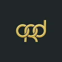 des lettres ord monogramme logo conception vecteur