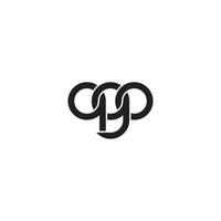 des lettres qgo monogramme logo conception vecteur