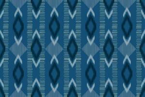 ethnique ikat en tissu modèle géométrique style.africain ikat broderie ethnique Oriental modèle marine bleu Contexte. abstrait, vecteur, illustration.pour texture, vêtements, écharpe, décoration, tapis, soie. vecteur