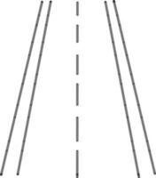 ligne art illustration de route. vecteur