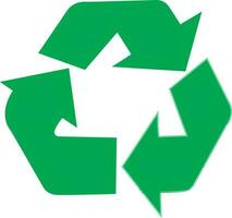 vert recycler symbole icône. vecteur