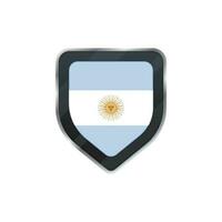 illustration de bouclier fabriqué par Argentine drapeau. vecteur