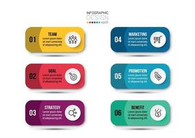 modèle d & # 39; infographie de flux de travail commercial vecteur