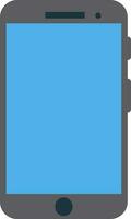 illustration de téléphone intelligent dans bleu et gris couleur. vecteur