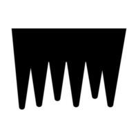 stalactite glyphe icône conception vecteur