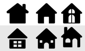 maison logo ensemble vecteur conception illustration