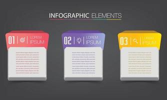 infographie de bannière de modèle de zone de texte moderne vecteur