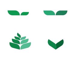 conception de logo vectoriel arbre feuille concept écologique