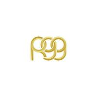 des lettres rgg monogramme logo conception vecteur